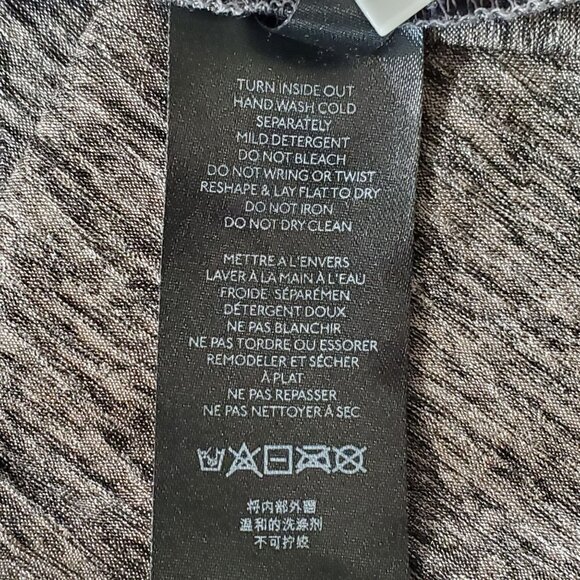 By Anthropologie L Petite Pants Metallic Silver Lightweight Knit Lounge Jogger - Picture 9 of 14